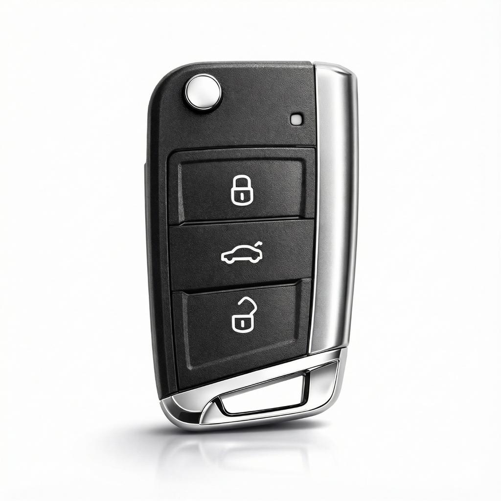 for VW Skoda SEAT Flip Key Shell HU66 Big Blade 3 Button Replacement Key Case No Electronics