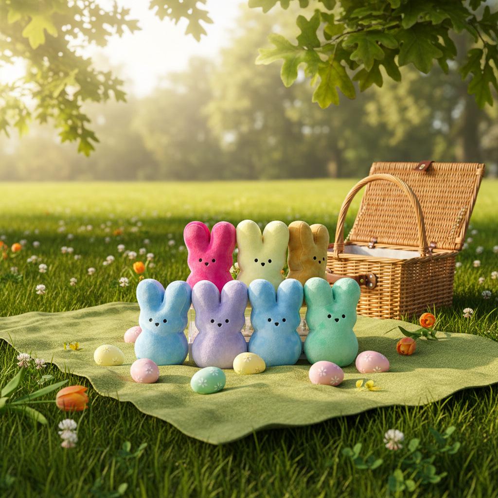 Easter Bunny Plush Toy - Cute Colorful Rabbit Ornament for Home Decoration & Festival Gift