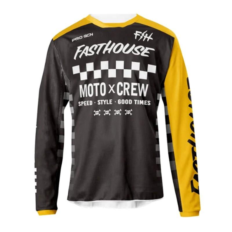 FASTHOUSE Herren Damen Schnelltrocknendes Langarm-Radtrikot Mountainbike Downhill Sommerfahrt