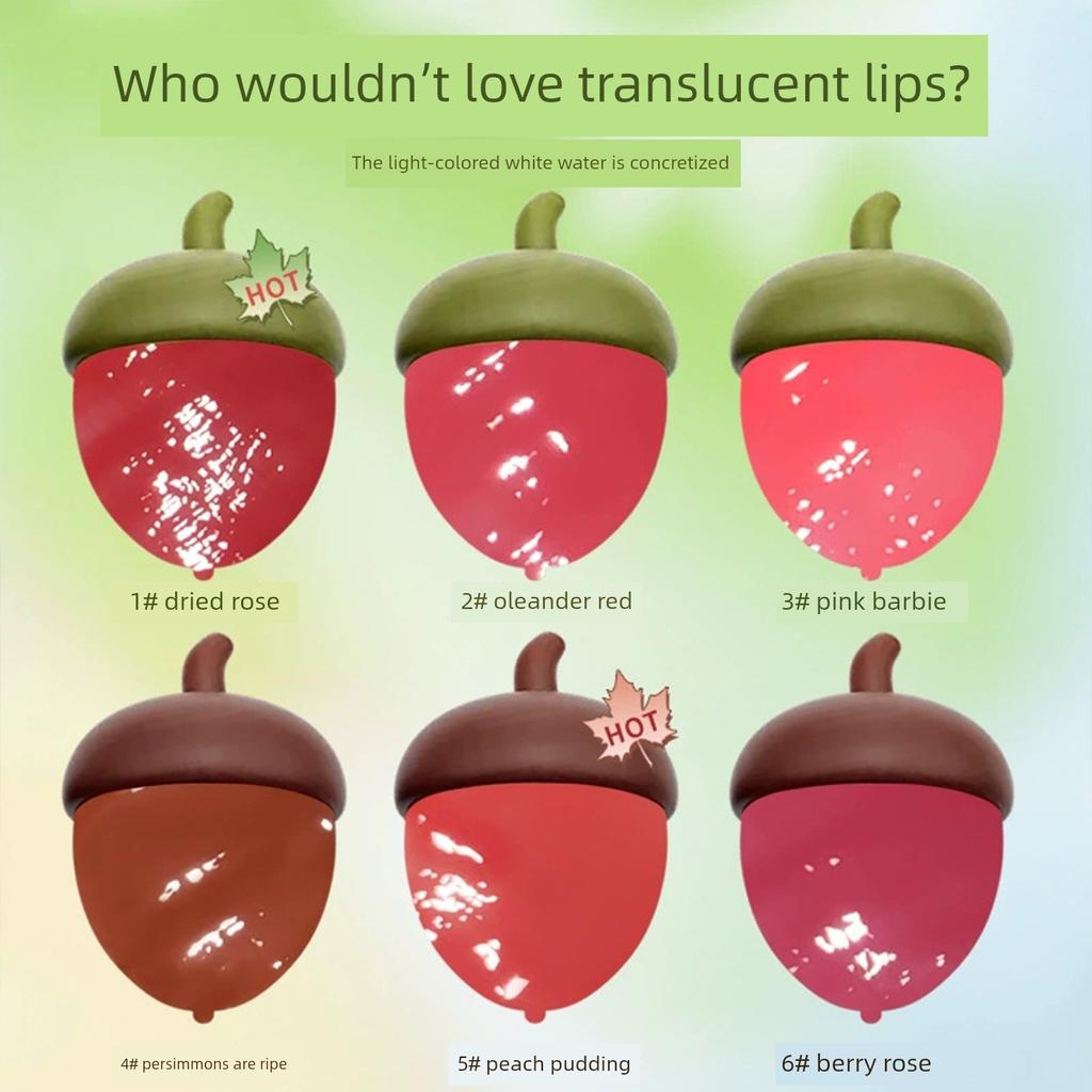 Cute and Adorable~ Li Le Hot Love Water Gloss Lip Jelly, Glossy Plump Lip Gloss, New Daily Lip Glaze for Students in Autumn and Winter