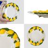Creative Ceramic Lemon Plate Dining Plate Fruit Plates Snack Bowl Salad Bowl Pasta Dish Western Style Steak Plates Sushi Dish