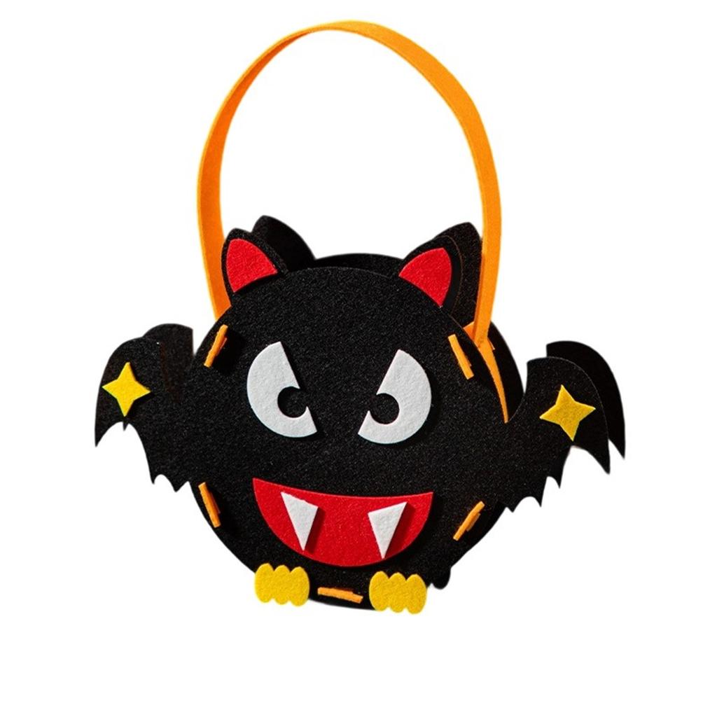 Halloween Pumpkin Children's Hand-held Candy Bag Kindergarten Gift Arrangement Scene Asking For Candy Bag Props Small Gift