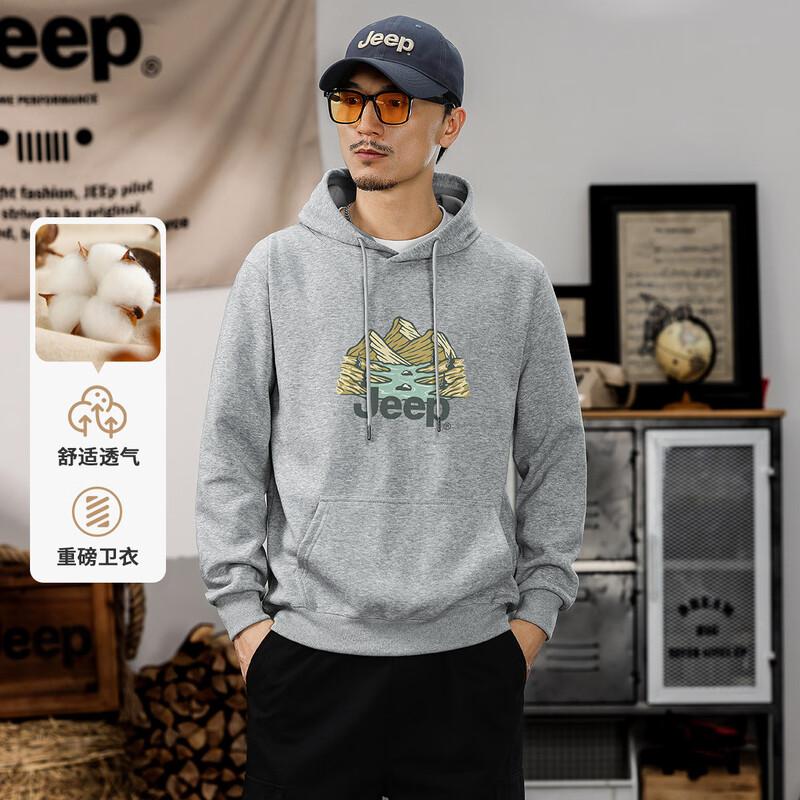 JEEP Men s Fashion Hooded Sweatshirt 5XL