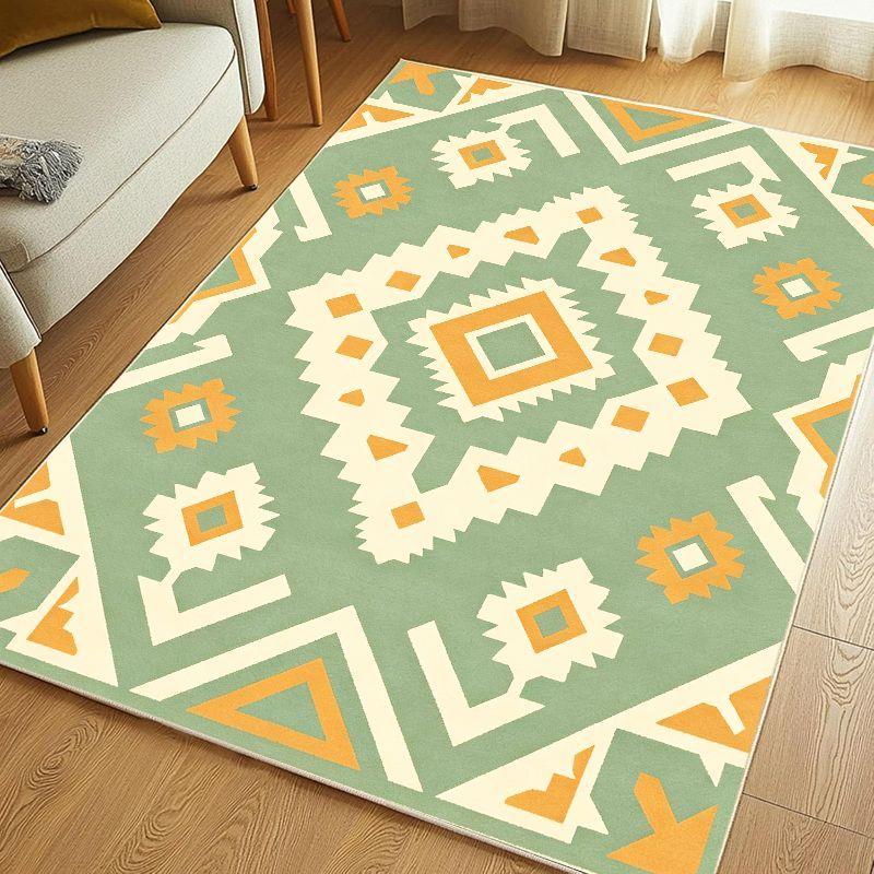 Southwestern Aztec Southwest Aztec Geometric Carpet Washable Non slip Floor Mat Living Room Bedroom Study Simple Home Decor