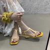 Niche~ Design! French High-end Special-shaped Wedge Heel Cut Men's High Heels 2025 Summer Beautiful Open-toed Sandals