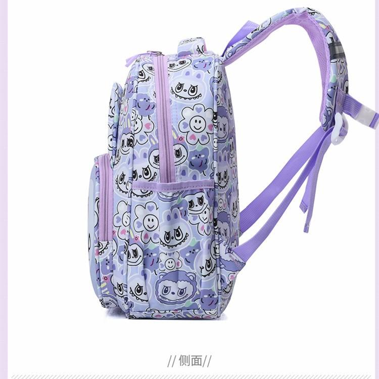 New Flow Cartoon Flower Backpack Kindergarten Schoolbag Large Capacity Load Reduction Cute Boys and Girls Student Backpack