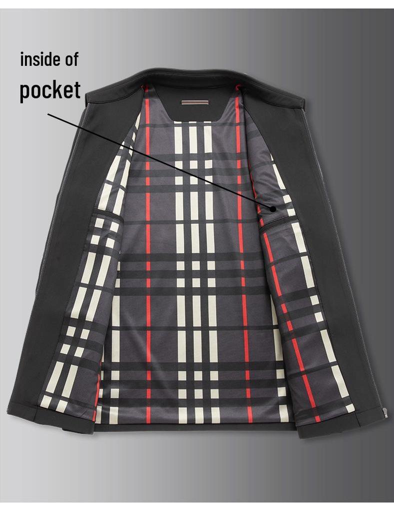 Fat Brother 2025 Men's Plus Size Business Casual Lapel Jacket