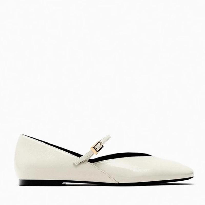 Fashion Women Fashion Round Toe Flats Shoes Lightweight Slip on Elegant Sneakers Women Comfortable Fashion Mary Jane Loafers 2024 Summer