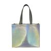 10/20PCS Silver Reusable Gift Tote Bag for Bridesmaids Wedding Birthday Party Favor Eco Friendly Grocery Shopping Party Supplies