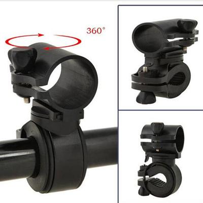 1 soporte para linterna LED, accesorio deportivo, soporte para luces de bicicleta, rotación de 360 grados, linterna para bicicleta