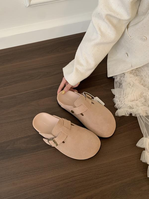 Fashion Female Shoes Loafers House Slippers Platform Cover Toe Slides 2025 Soft Female Shoes Loafers Cover Toe Ladies' Slippers Platform
