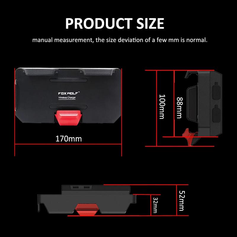 Motorcycle USB Wireless Charging Mobile Phone Navigation Bracket Red White Logo For BMW R 1300 GS r 1300 gs R1300GS r1300gs