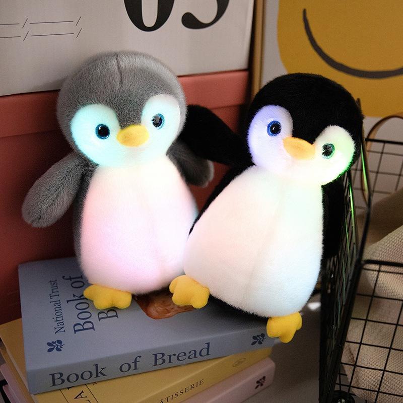 Cartoon Stylistically Shiny Penguin Baby Doll Plush Toy Doll Children Sleeping with Pillow Doll Gift