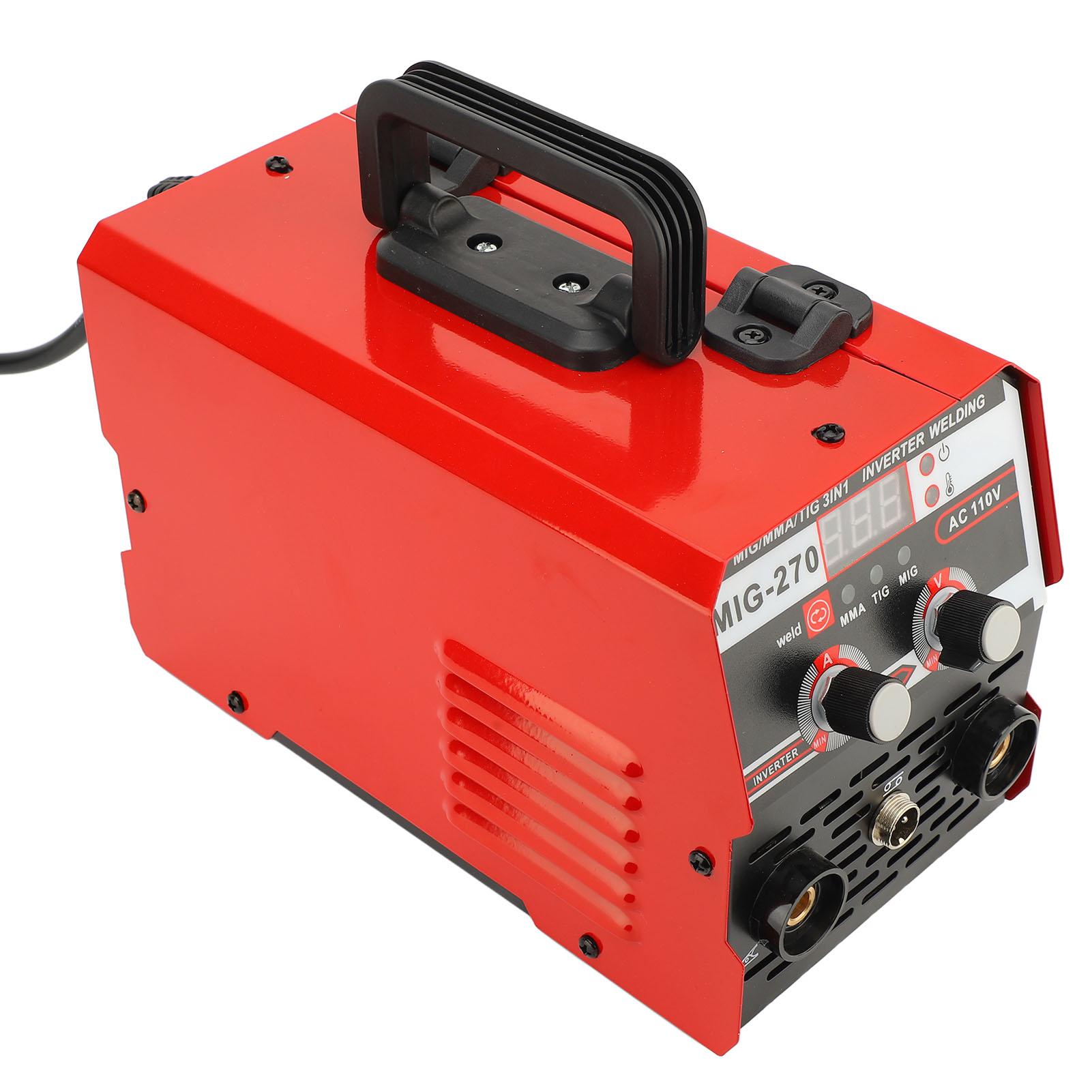 

MIG Сварочный аппарат 3в1 Многофункциональный сварочный аппарат Медный интерфейс Светодиодный дисплей Водонепроницаемый Сварочный аппарат без газа