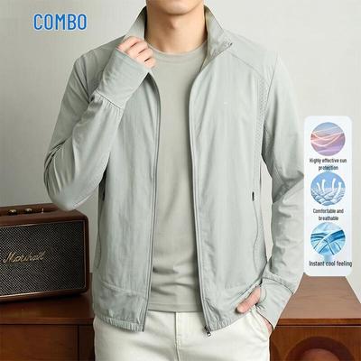 Kangbo Men's Lightweight Ice Silk Sun Protection Jacket