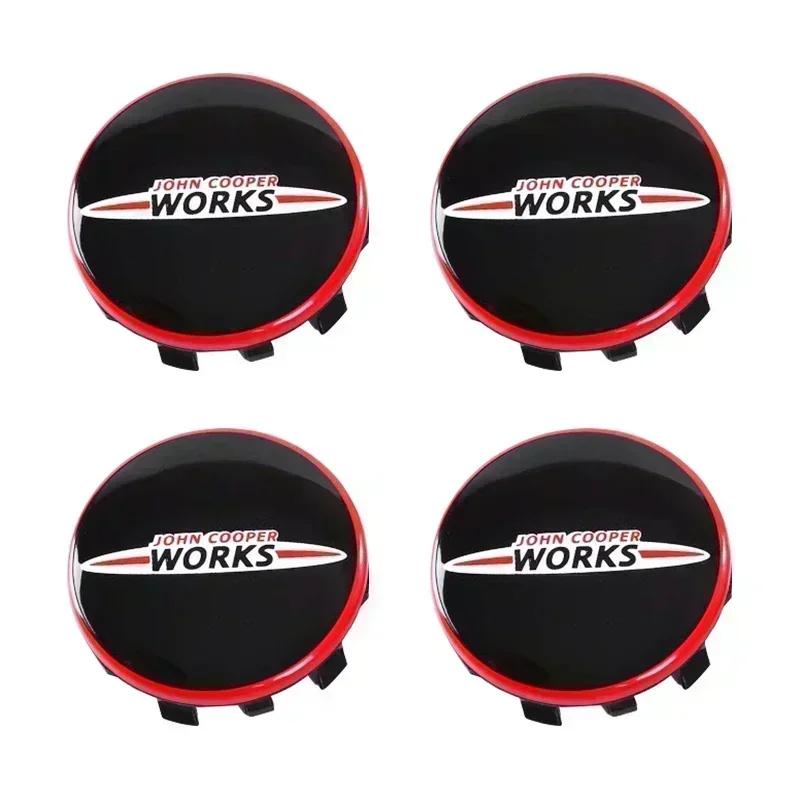 4pcs 54mm 56mm Car Wheel Center Hub Cap Badge Emblem Sticker For BMW Mini Cooper One S JCW R50 R53 R55 R56 R57 R60 F55 F56