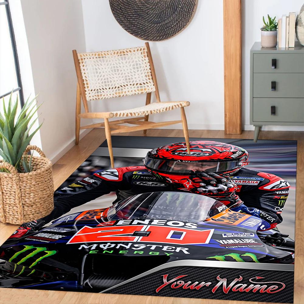 Jorge Lorenzo Customizable Name Area Rug Suitable For Hallway Dormitory Entryway Living Rooms Antislip Rug Anime Office Decor Best For Christmas
