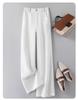 2024 Soft Breathable Wide-Leg Women's Summer Pants: High-End Sweat-Absorbent, Drapey Casual Straight-Leg Style