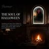 Luce Appesa per Portico di Halloween Specchio Fantasma Luminoso, Fantasmi Spaventosi USB Su, Decorazione Specchio Olografico Scherzo Decorazione per Casa Infestata Festa Festiva