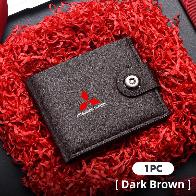 Cyakpr1 Retro Casual Men Wallets Small Card Holder Clutch For Mitsubishi Lancer ASX Pajero Mirage Attrage Xpander Outlander