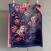 Écharpe florale en cachemire de marque de luxe pour femme, châle chaud d'hiver et écharpe bandana pashmina, foulard carré épais pour femme, couverture poncho
