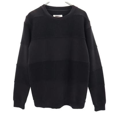 MM6 Langærmet Snit S Sort serie børstet bagside sweatshirt Kvinder Brugt