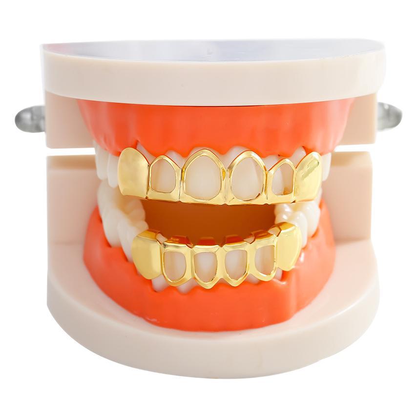 Hip Hop Hollow Gold Grillz Trendsetter Teeth - Halloween Edition