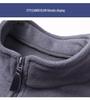 Men's Stand-Up Collar Half-Zip Long Sleeve Pullover for Autumn & Winter