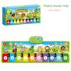 110x36cm Musical Piano Mat Toddlers Floor Violin Keyboard Dance Mat with 8 Instruments Sounds Baby Mat Study Educational Toys
