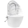 VidaXL Toilette murale sans bord à fonction de bidet Céramique Blanc