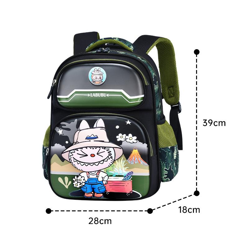 Labubu Children's Backpack New Girl Primary School Student Cartoon Anime Weight Loss Spine Protection Backpack