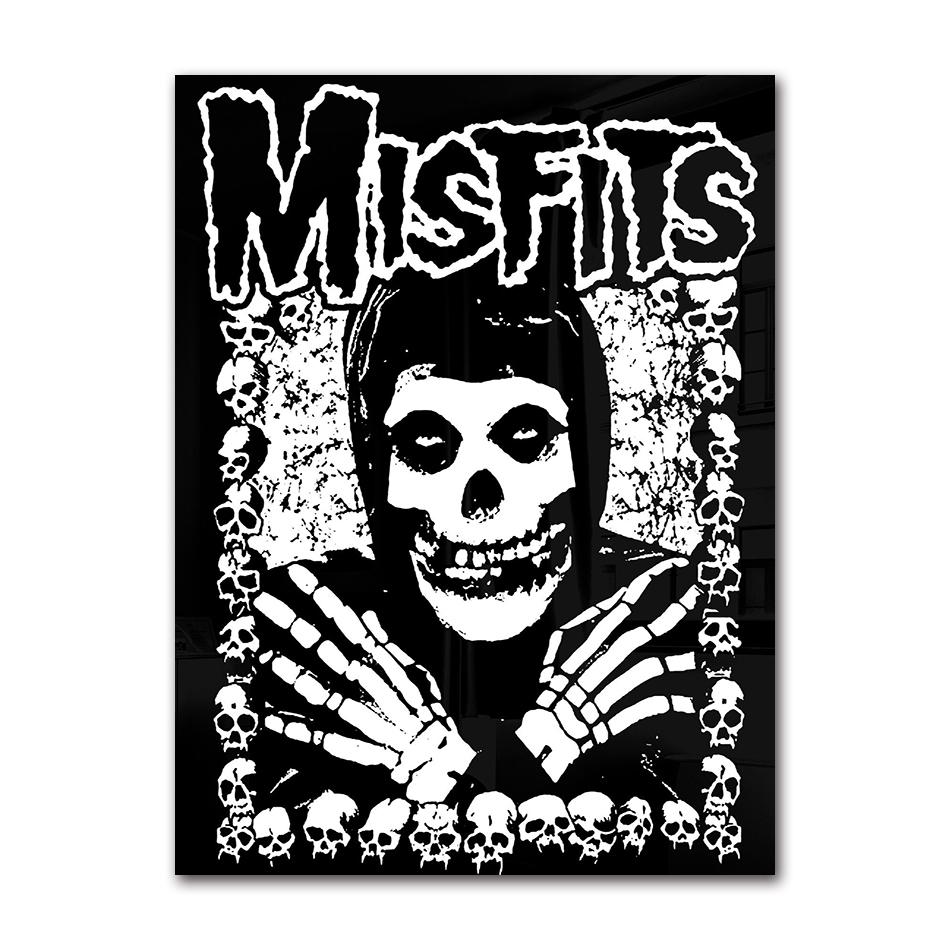 Vintage Hardcore Horror Punk The Misfits Live Foto Musik Konzert Kunst Poster Leinwand Malerei Wanddrucke Bild Zimmer Heimdeko