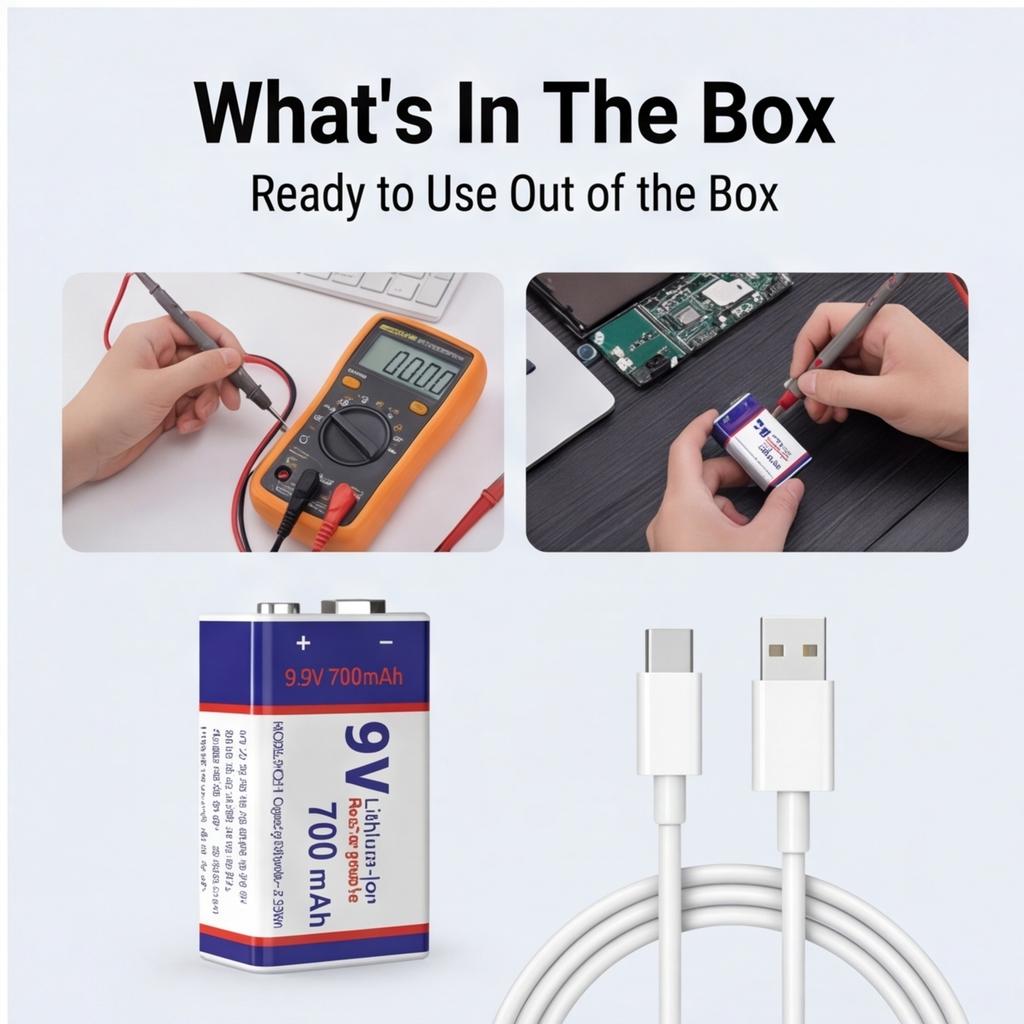 USB-Ladegerät 9 Volt Li-Ionen-Akku 6F22 9 V LiIon Lithium-Batterie für RC-Helikopter-Modell Mikrofon Spielzeug Metalldetektor Batterie