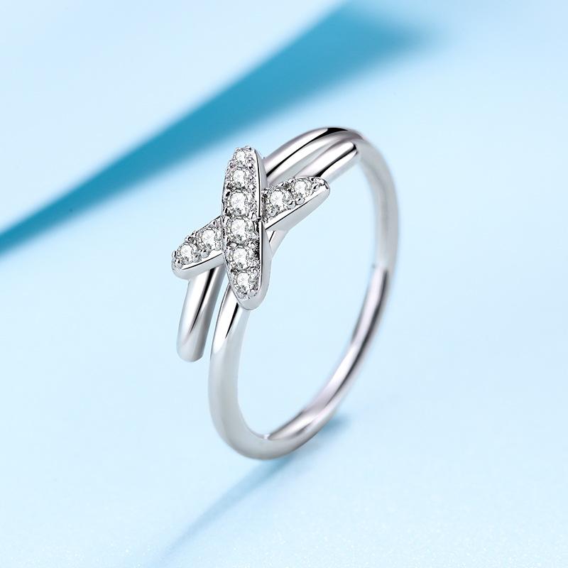 

Женское кольцо из стерлингового серебра 925 пробы с платиновым покрытием pt950 X с бриллиантом, кольцо с муассанитом, изысканный ювелирный подарок, обручальное кольцо, обручальное кольцо 17