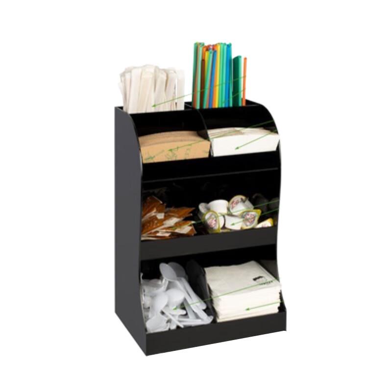 Coffee Shop Disposable Cup and Straw Organizer