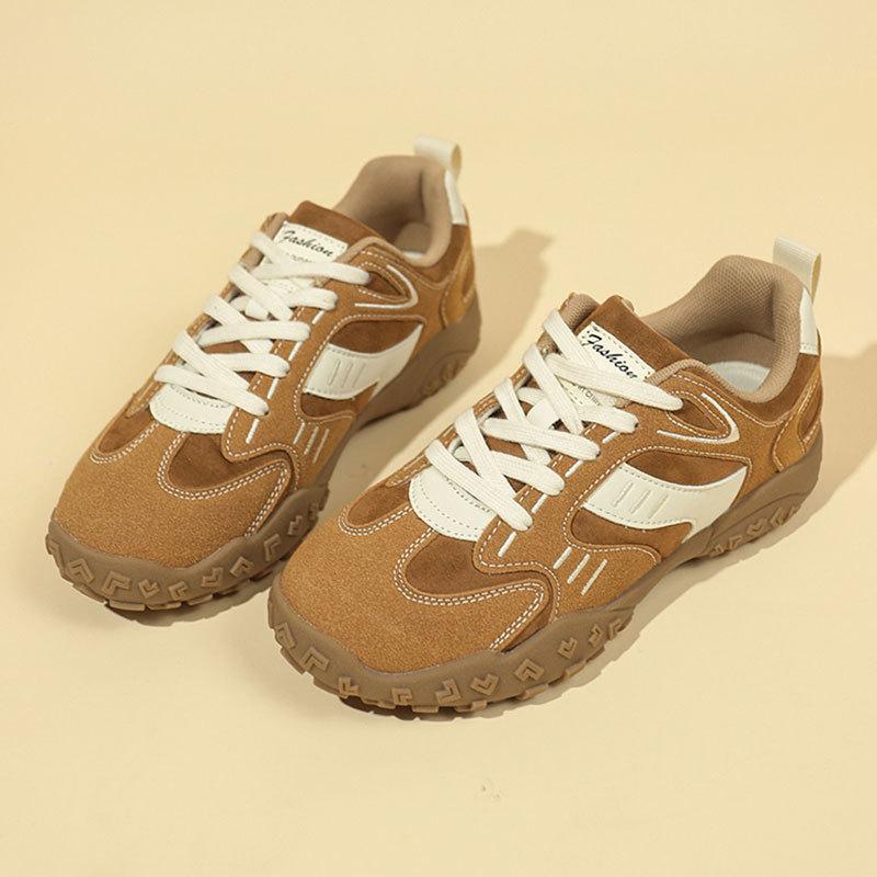 Thick-soled heightening Ah Gan shoes women's dad casual sports shoes women's spring new fashion retro German training shoes