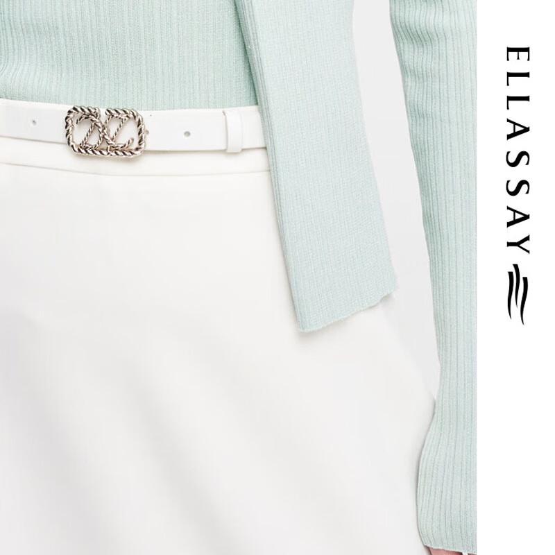 ELLASSAY Spring High-Waist Slit Midi Skirt