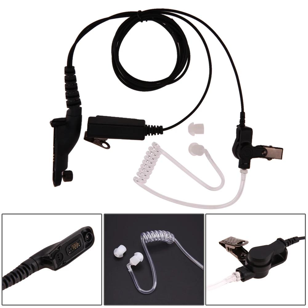 Luchtakoestische Buis Oortje PTT Microfoon Headset Stralingsbestendig Walkie Talkie Oortelefoon Voor Motorola XPR XiR DP APX Serie