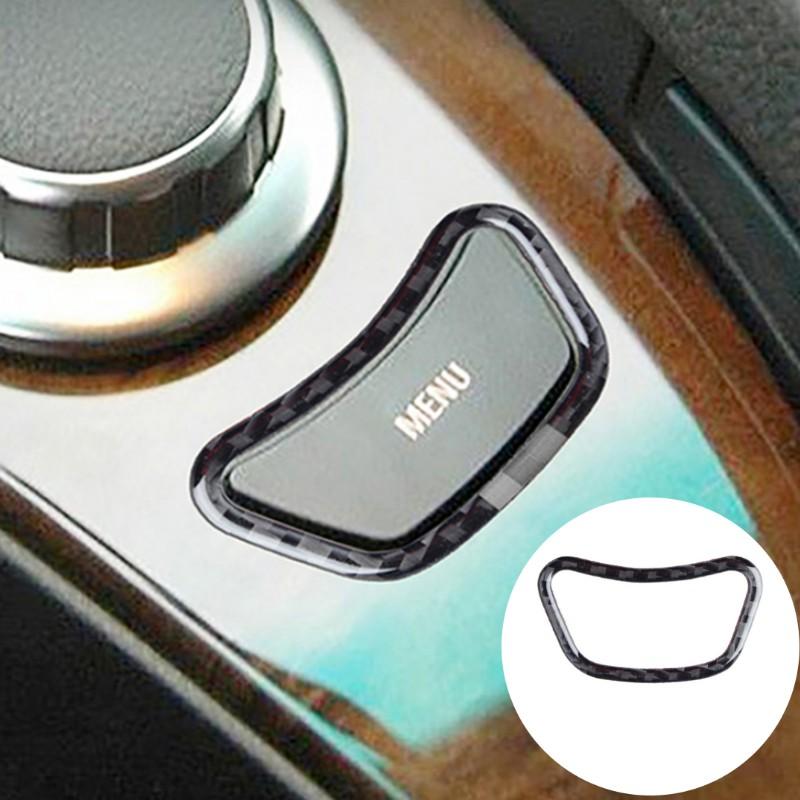 

Carbon Fiber Car Windows Lifting Control Rear Exhaust Vent Panel Trim Cover Stickers For BMW 5 Series E60 2005-2011 Accessories