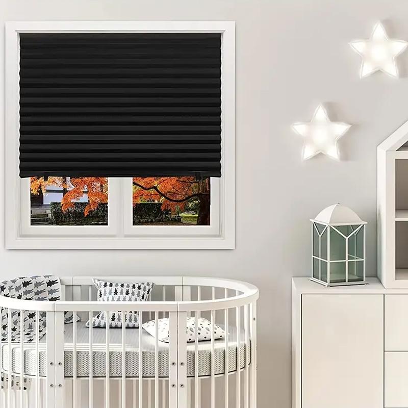 1PC Semi-Transparent Bedroom With Green Ribbons Removable Light Filtering Window Coverings Multiple Sizes