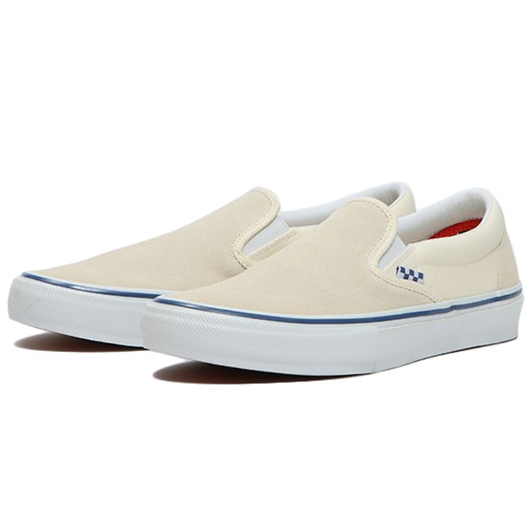 Vans Skate Slip-On Schachbrettmuster - Off White Unisex-Sneaker VN0A5FCAOFW
