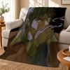 Kaiji Throw 240g Flannel Blanket, Suitable for Sofas, Beds, Offices, Exquisite Gift Blankets