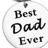Keyring Father's Day Gift Him Father Dad from Daughter Meaningful Key Tags for
