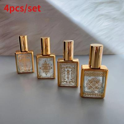 4 pz/set Flacone di Profumo Portatile Ricaricabile Contenitori Vuoti Cosmetico Spray Atomizzatore da Viaggio Sotto-Flacone Spruzzatore Ultra Nebulizzato