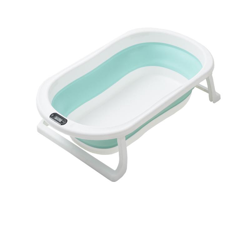 Folding Temperature-Sensitive Baby Bathtub: Large Size for Infants, Newborns, and Toddlers