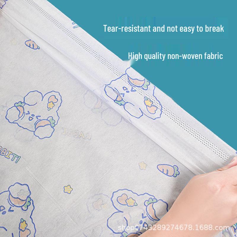 Portable 4-Piece Disposable Bedding Set: Dirt-Proof Duvet Cover, Bed Sheet, Pillowcase