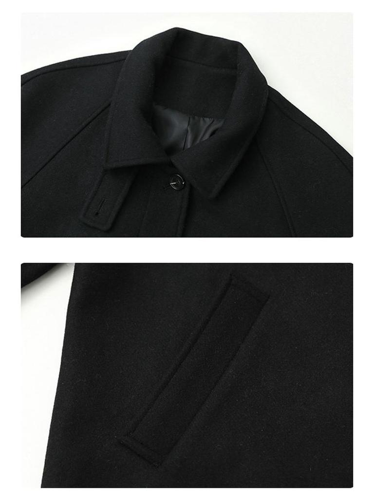Women's Hepburn Style Mid-Length Woolen Coat - 2025 Winter Collection, Thickened and Stylish.