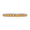 Citrine Classic Full Band Eternity Ring- 925 Sterling Silver