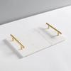 Nordic Natural Marble Tray Jewelry Tray Dessert Tray Bathroom Storage Aromatherapy Plate Home Decoration Bathroom Supplies