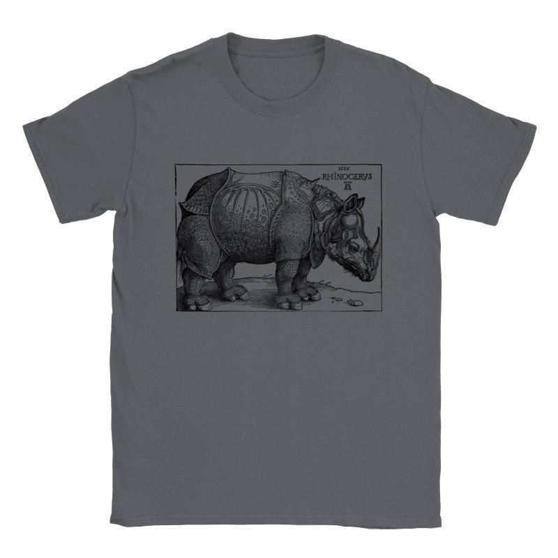 Albrecht Durer Rhino T-shirt: Classic Unisex Turtleneck Unisex Short-sleeved Round Neck Personality Street Style Tops